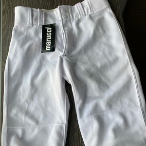Brand new Marucci white baseball pants. Knickers with elastic.